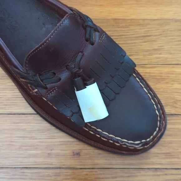 New! Dark Brown Leather Sperry Loafers - Men's Size 10M - Picture 2 of 8